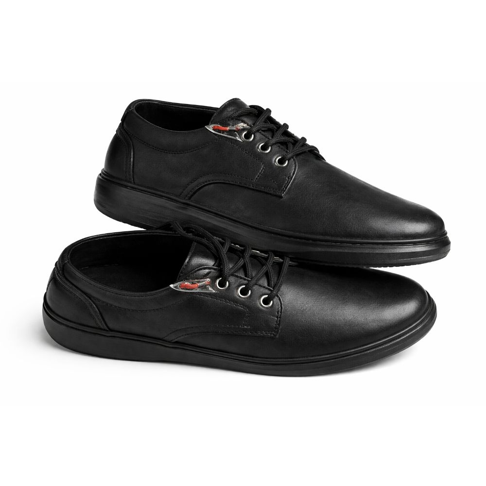 Mens Classic Black Leather Oxford Shoes